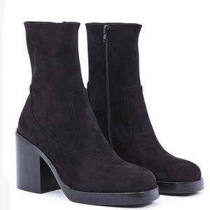 JEFFREY CAMPBELL MAXEN 2 SUEDE PLATFORM ANKLE BOOT